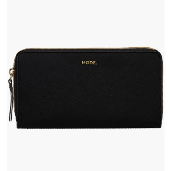 LA Purse - Portafoglio in Pelle Saffiano - Night Black LAPUNIBL5254