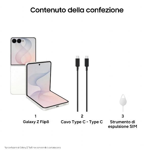 GALAXY FLIP8 12+256GB SILVER SM-F776BZWGEUE