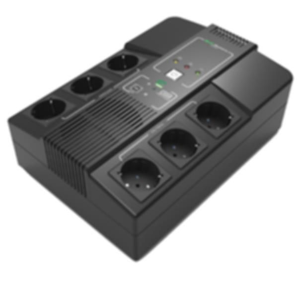 MULTIPRESA - LINE INTERACTIVE 1000 VA 600 W CON 6 PRESE SHUKO  E USB EL-MULTISTATION