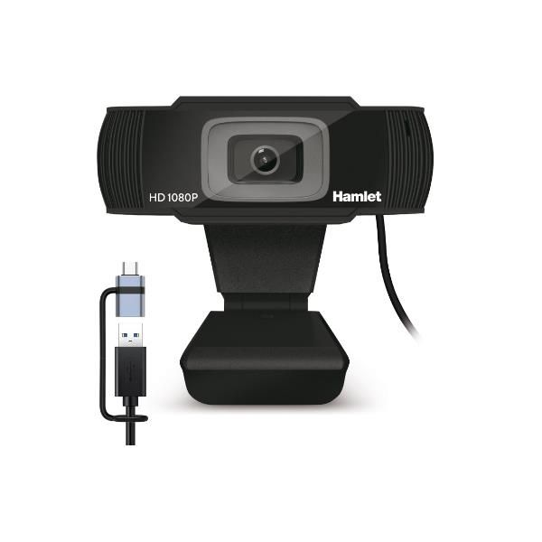 WEBCAM CON MIC. + USB-C ADAPTER HWCAM1080-CX