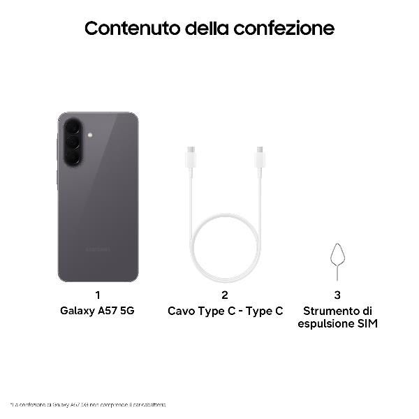 GALAXY A57 8+128GB GRAY SM-A576BZABEUE