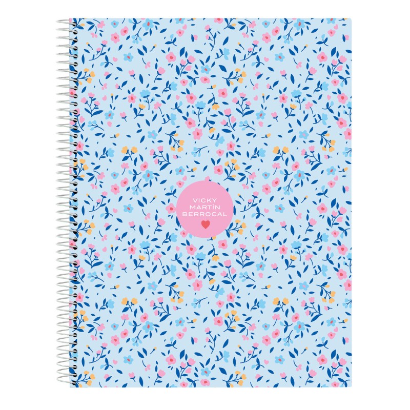 Agenda Vicky Martín Berrocal Paraíso Azzurro Rosa A4 120 Fogli