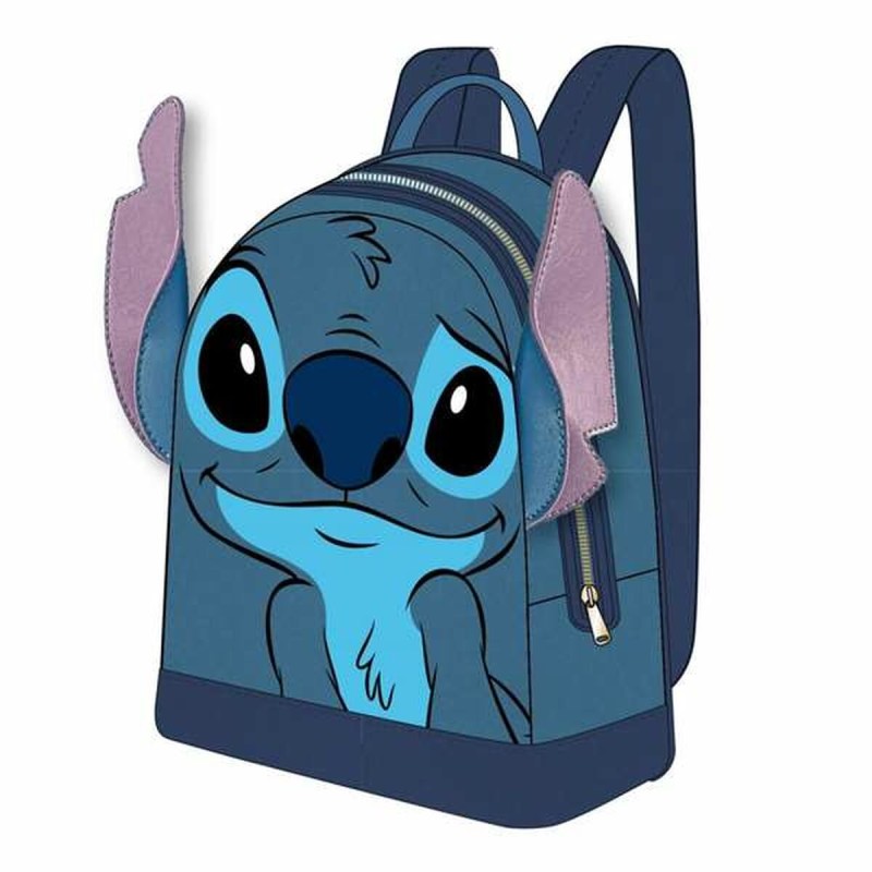 Zaino Scuola Stitch Azzurro 22 x 25 x 11 cm